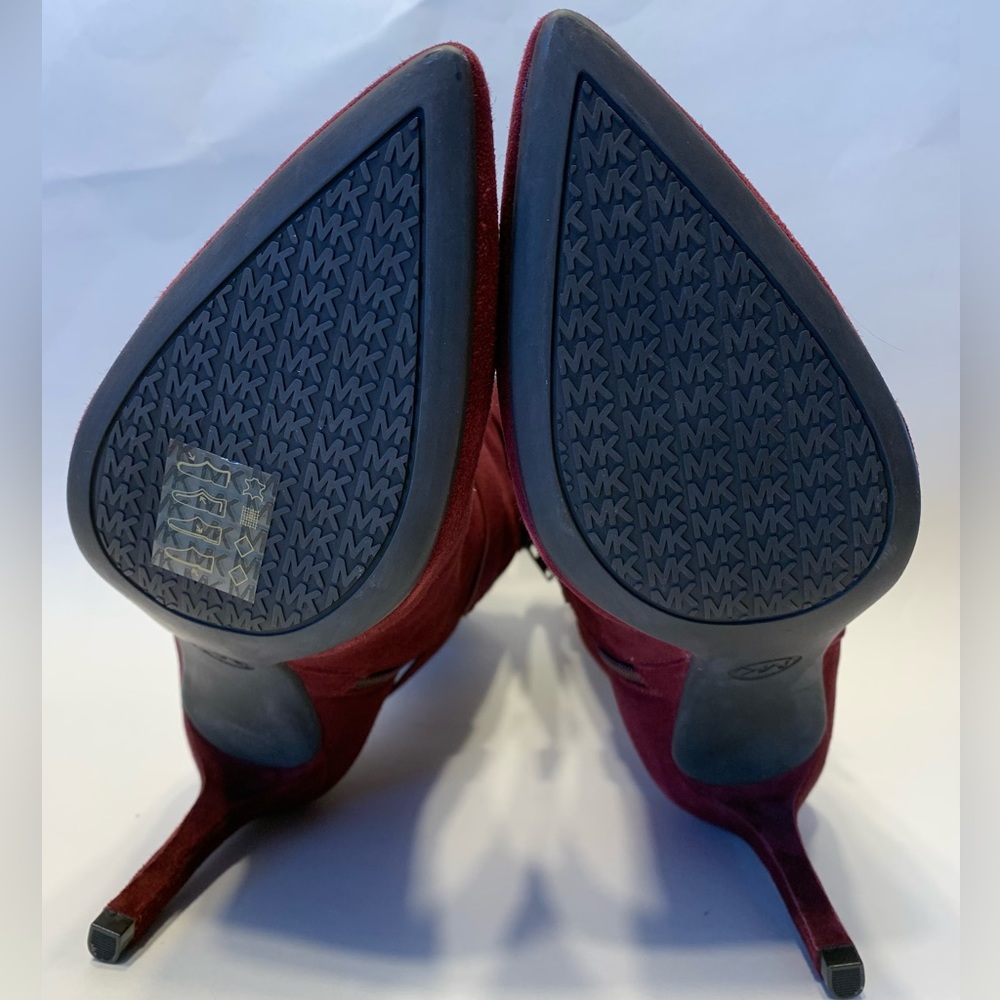 Michael Kors Viola Flex women’s ox blood red suede ankle bootie. Size 8.5. - Picture 8 of 9